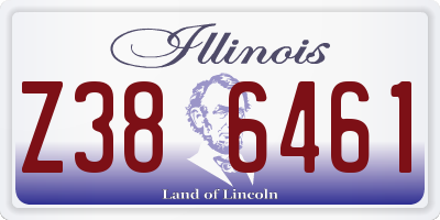IL license plate Z386461