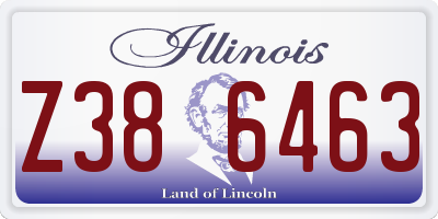 IL license plate Z386463