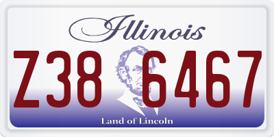 IL license plate Z386467