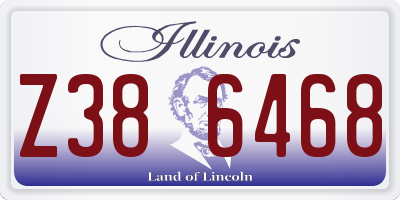 IL license plate Z386468
