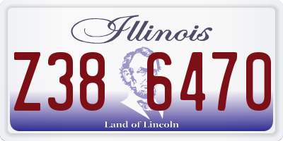 IL license plate Z386470