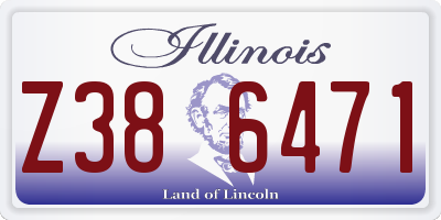 IL license plate Z386471