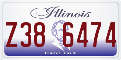 IL license plate Z386474