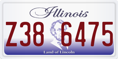 IL license plate Z386475