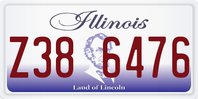 IL license plate Z386476