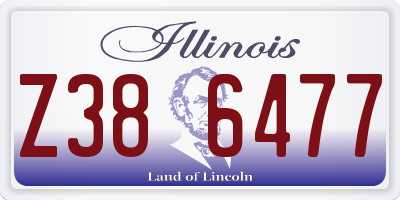 IL license plate Z386477