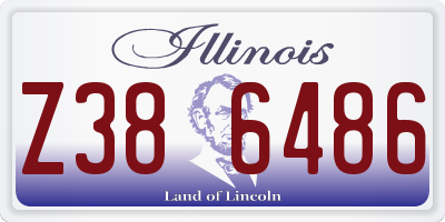 IL license plate Z386486