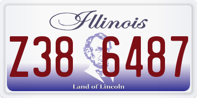 IL license plate Z386487