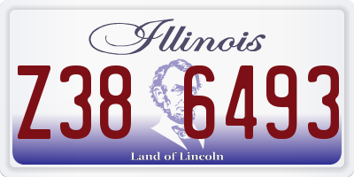 IL license plate Z386493