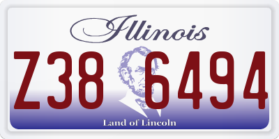 IL license plate Z386494