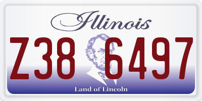 IL license plate Z386497