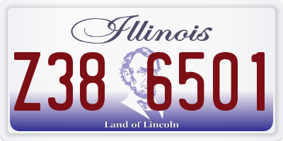 IL license plate Z386501