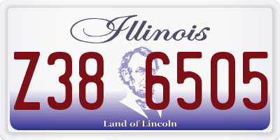 IL license plate Z386505