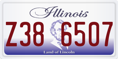 IL license plate Z386507