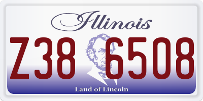 IL license plate Z386508