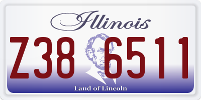 IL license plate Z386511