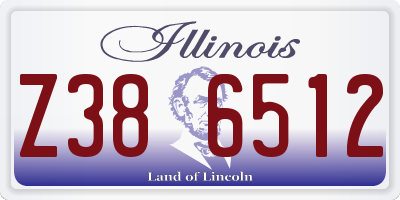 IL license plate Z386512