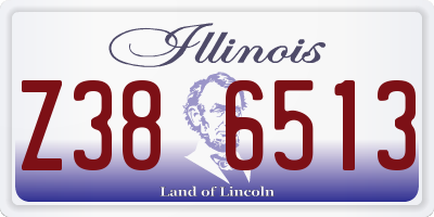 IL license plate Z386513