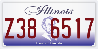 IL license plate Z386517