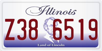 IL license plate Z386519