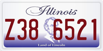 IL license plate Z386521