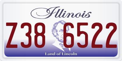 IL license plate Z386522