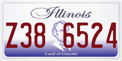 IL license plate Z386524