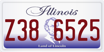 IL license plate Z386525