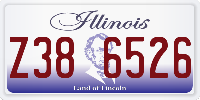 IL license plate Z386526