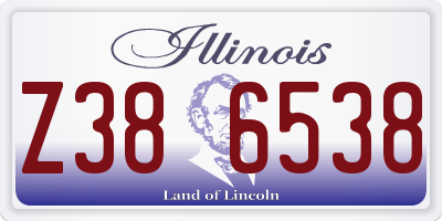 IL license plate Z386538