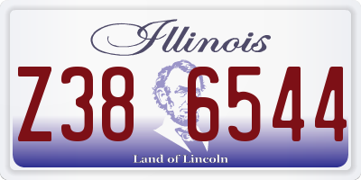 IL license plate Z386544