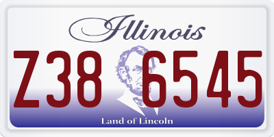 IL license plate Z386545