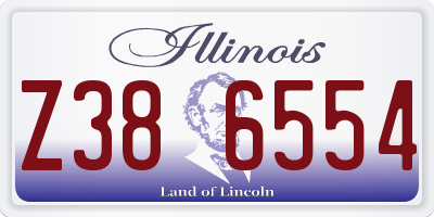 IL license plate Z386554