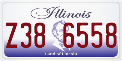 IL license plate Z386558
