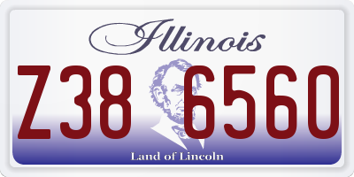 IL license plate Z386560