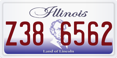 IL license plate Z386562