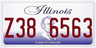 IL license plate Z386563