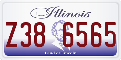 IL license plate Z386565