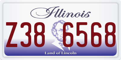 IL license plate Z386568