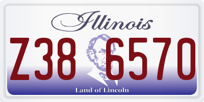 IL license plate Z386570
