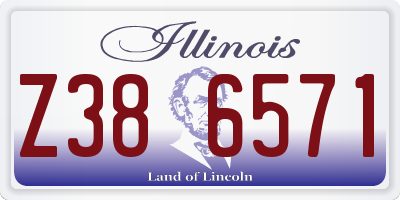 IL license plate Z386571