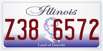 IL license plate Z386572