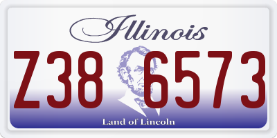 IL license plate Z386573