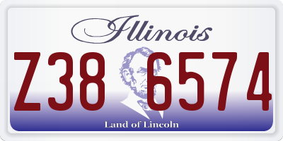 IL license plate Z386574