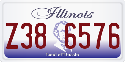 IL license plate Z386576