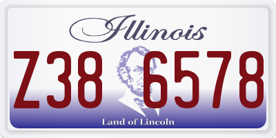 IL license plate Z386578