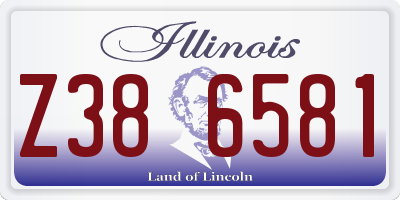 IL license plate Z386581