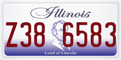 IL license plate Z386583