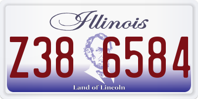 IL license plate Z386584