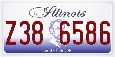IL license plate Z386586